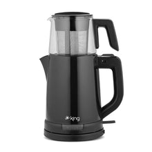 KİNG TEA PRO CAM ÇAY MAKİNESİ SİYAH